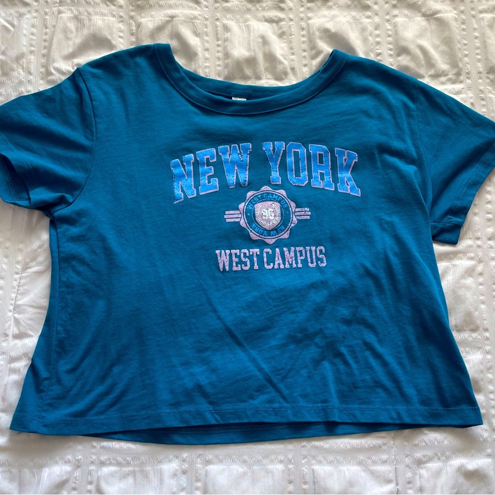 New York cropped top